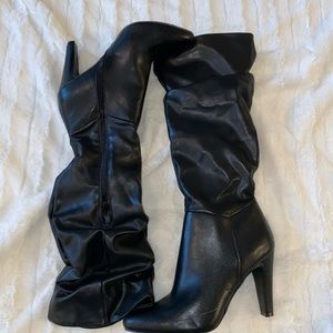 Christian Siriano leather heel boots